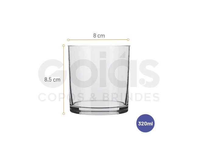 COPO CYLINDER ROCKS 320ML